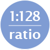 1:128 ratio