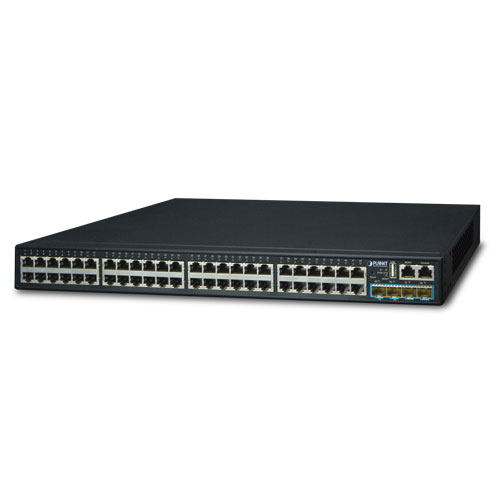 Layer 3 48-Port 10/100/1000T + 4-Port 10G SFP+ Stackable Managed Switch SGS-6341-48T4X