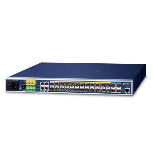 L3 14-Port 100/1G SFP with 4 shared 10/100/1000T + 10-Port 1G/2.5G SFP + 4-Port 10G SFP+ Metro Ethernet Switch MGSW-28240F