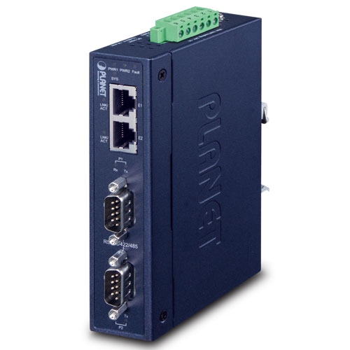 Industrial 2-Port RS232/RS422/RS485 Serial Device Server ICS-2200T