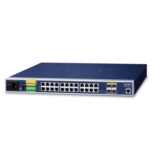 Industrial L2+ 20-Port 10/100/1000T + 4-Port TP/SFP Combo Managed Ethernet Switch IGSW-24040T