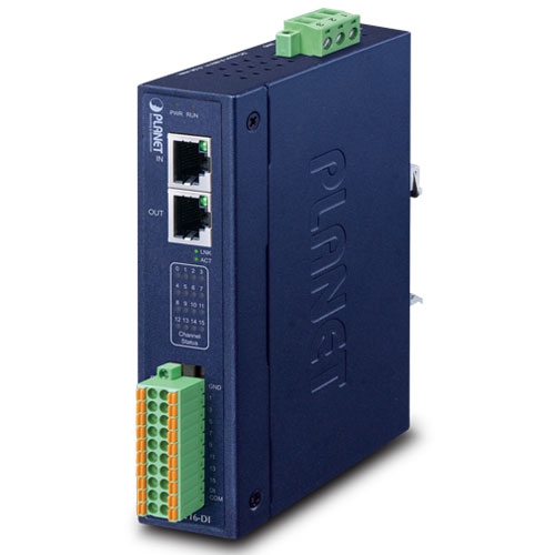 Industrial EtherCAT Slave I/O Module with Isolated 16-ch Digital Input IECS-1116-DI