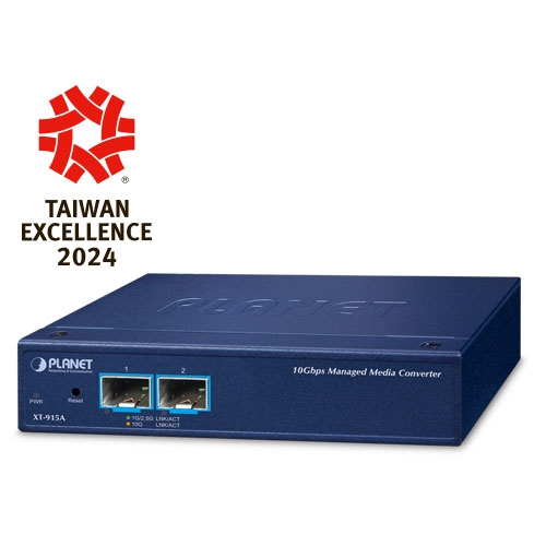 2-Port 10G/1GBASE-X SFP+ Managed Media Converter XT-915A